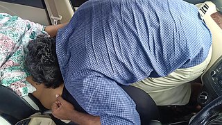 Office Manager Enjoying Hot Romance with Married Colleague Inside Car Part 4