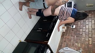 Surprising Neighbour's Wife with Kitchen Fuckery