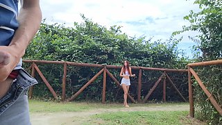 Masturbating Outdoors for Hot Redhead Who Liked It