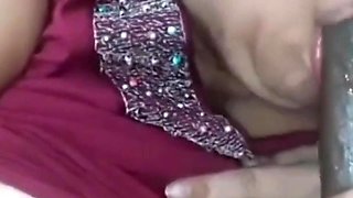 Sucking Hubby Big Black Cock Making Him Moan and Groan