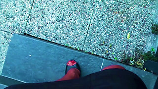 Stiletto Mules Sweaty Nylons JOI Feet