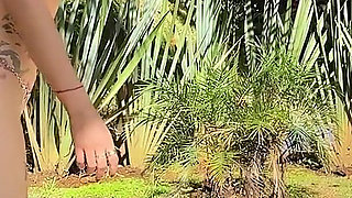 Pequitas Is a Sexy and Tattooed Mexican Woman Who Seduces Brian Evansx in the Pool Until She Fucks Him