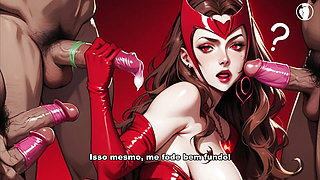 Scarlet Witch Wanda Being Blowjob And Sucking Your Cock - HentaiJoi Guided Handjob