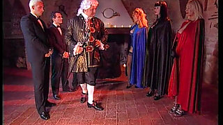 Orgy at the Count's House: 3 Sluts Get Ass-fucked in Doggy Style