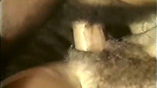 Awesome rimming and hairy pussy pounding on vintage porn vid