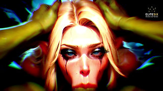 ASMR Elf Big Ass Orc Big Dick Anal Pound - 100% AI Blowjob Loop