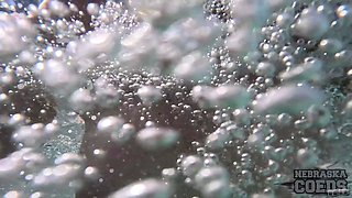 Huge Boob Redhead Model Lilly Mays Showering Off And Underwater Jacuzzi Dildo Masturbation