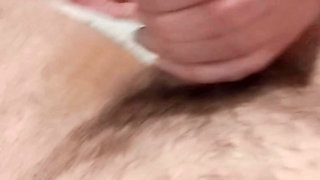 Generous mom in a thong sticking out of jeans is filmed undressing