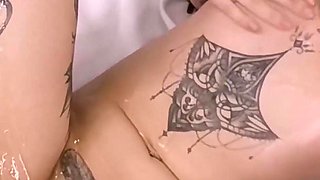 Tattooed Girl Prolapse Her Ass by Double Anal POV