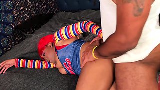 Nina Rivera Gets Fucked In Her Big Ass As A Chucky Doll