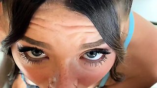 Amateur Blowjob Fun with Hot Body Brunette Babes