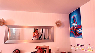 Hard Threesome with My Boyfriend and My Lover Squirt and Double at the Meeting