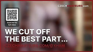 Pregnant MILF Amateur Sex with Blonde Czech Couple - Big Tits Blowjob & Creampie Fucking