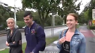 Foursome in sauna with russian girls: Blowjob, Amateur  Babe Porn