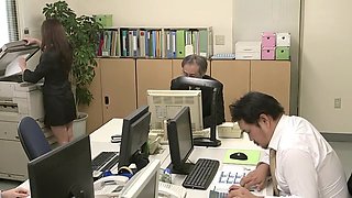 Horny Japanese Chick In Hottest Office, Hd