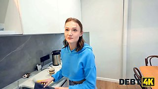 Debt4k. jumping on sausage and hardcore in her asshole helped her to linger in the flat