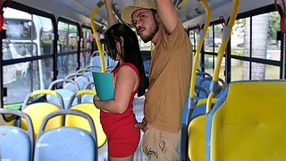 Student Being Groped on the Bus in Public!