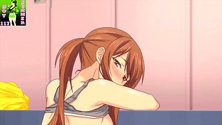 Stepmom gives a wild blowjob in a threeway scene