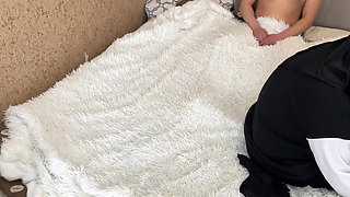 Cum on Arab MILF's Tights