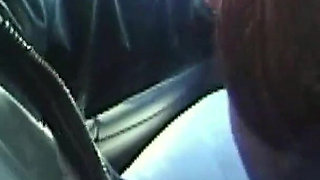 Hairy Pussy Babe Blows Huge Cock in the Car and Gets Ass Fucked Hard and Deep