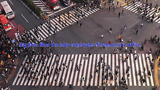 Mio Shido Office Worker-Interracial Threesome