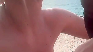 Horny Emme White Gets Her Pussy Fucked on the Beach - Emme White - Loupan Productions