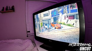 Gamer Girl Pauses to Get Some Black Dick