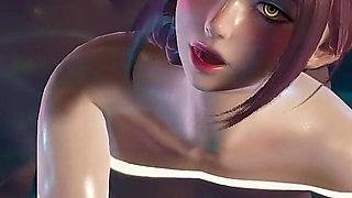 Nakai Yukino's Bikini Pool Party 3D Hentai Animation Standing Pose Sex Squatting on a Big Cock and Doggy with Tight Pussy