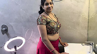 Stepmom Gets Nailed in Bathroom - Standing Doggystyle with Legs Up on Sink - Big Tits & Loud Moaning