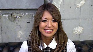 Japanese Teen seduce to First Creampie Casting Fuck