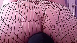 Worship a SSBBW cobweb tights ass