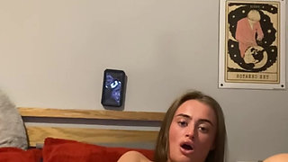 Emo tattooed teen capturing every moan and every slide of fingers on cam
