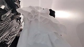 Horny Hairy Wife Shaves Her Bush - Big Tits, Big Ass Brunette MILF in HD