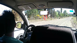 Unknown Teen Masturbates Me in My Car on the Street