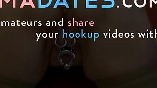 Analfistsau - Amateur Anal Gape with a Big Clit