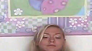 Lil Lexy Blows Bubbles and Masturbates Her Teen Pussy