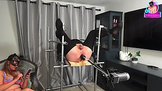 Fucking Machine Operated Shoe Cleaner Femdom Slave