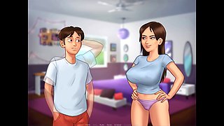 Capturing steamy moments with my wild roommate during summer