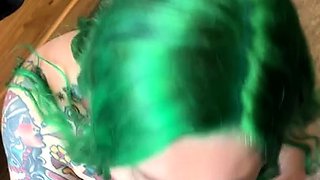 Mexicana blowjob with her big boobs