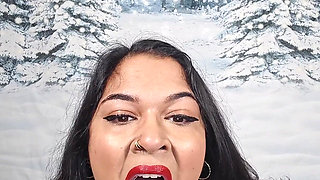 BBW Gives Deepthroat Blow Job & Strips for You