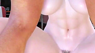 Beauty Waitress Motion Engine: Bigtits Overdrive - 3D Animation