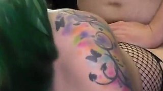 Juicy Lucy the stripper 3 cock fuck fest ending in 3 huge cumshots