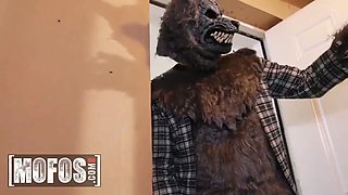 Mofos - Kharlie Stone globs to her knees for a halloween blow-job before getting her pussy spread