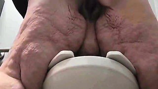 Fucking Fat Whore Over Toilet Hit the Flusher She's a Gusher