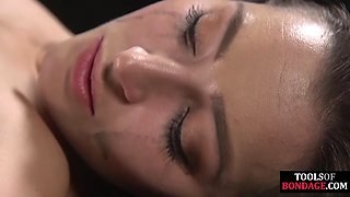 Tied slut pussydestroyed by fuck machine