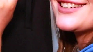 Student nurse gives gloryhole therapy