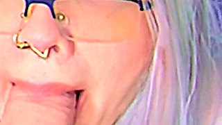 Blowjob Practice with My Big Realistic Dildo