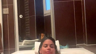 Hot Af Brunette Kesha Ortega Plays with Her Massive Tits!