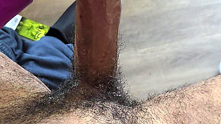 Stroking soft and breathing heavy bbc masturbation