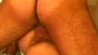 This Slut with Glasses Sucks Cock and Gets Fucked on the Bed